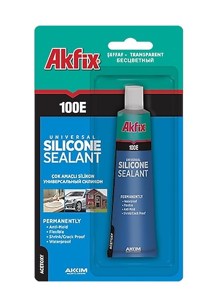 Silikon Genel Amaçlı 100E / 50ML Şeffaf
