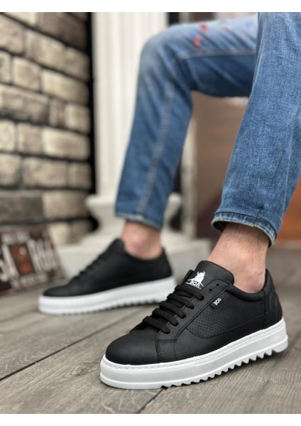 BA0323 Boa Kalın Tırtık Yüksek Taban Siyah Bağcıklı Spor Erkek Ayakkabı fiyatları