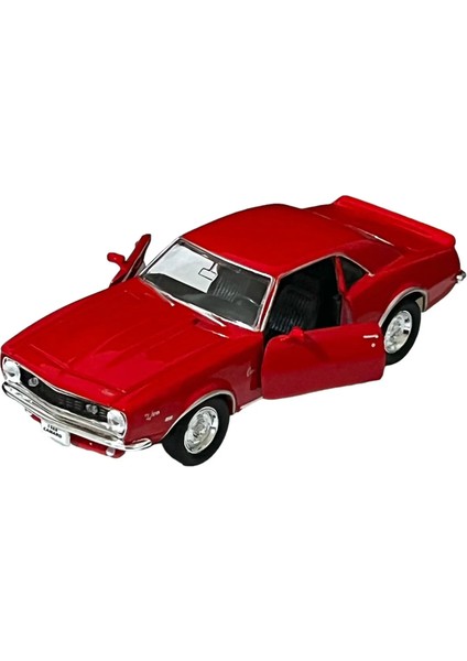 1968 Chevrolet Camaro Z28 Oyuncak Lisanslı Diecast Metal Çek Bırak Araba 1/36 Ölçek