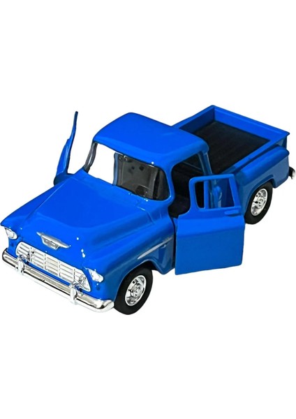 Chevrolet Stepside Pikap Oyuncak Lisanslı Diecast Metal Çek Bırak Araba 1/36 Ölçek