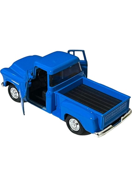 Chevrolet Stepside Pikap Oyuncak Lisanslı Diecast Metal Çek Bırak Araba 1/36 Ölçek