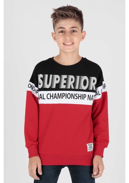 Erkek Çocuk Superior Baskılı Trend Sweatshirt AK15118