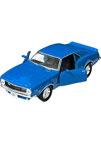 1968 Chevrolet Camaro Z28 Oyuncak Lisanslı Diecast Metal Çek Bırak Araba 1/36 Ölçek