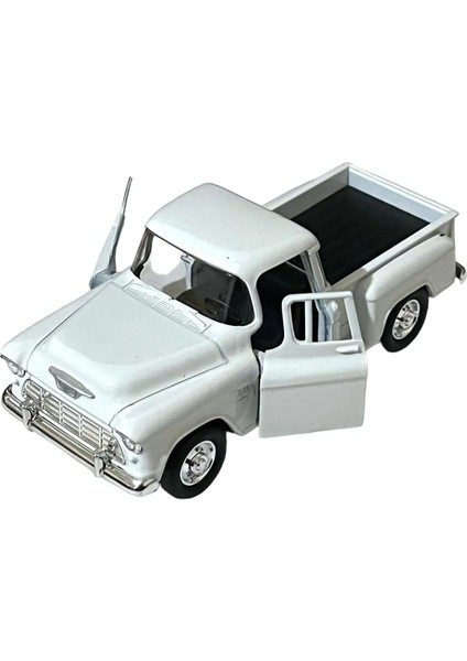 Chevrolet Stepside Pikap Oyuncak Lisanslı Diecast Metal Çek Bırak Araba 1/36 Ölçek