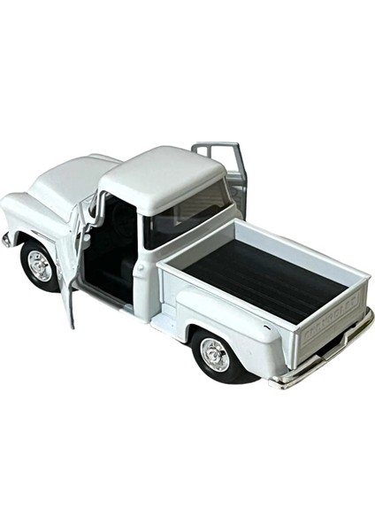 Chevrolet Stepside Pikap Oyuncak Lisanslı Diecast Metal Çek Bırak Araba 1/36 Ölçek