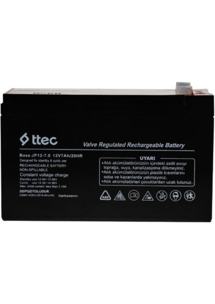 12V 7AMPER Base Kuru Tip Akü -Base 12V7AH Akü 12V 7AH 12 Volt 7 Amper Çocuk Oyuncak Araba Araç Aküsü Pili Bataryası