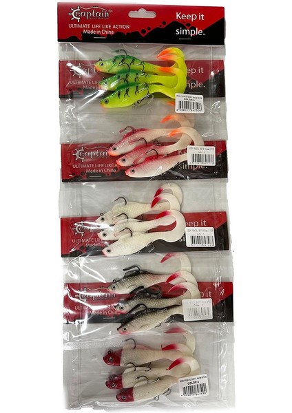 3559 Pencil Soft 10CM 12.5gr Turna Silikonu 3 Adet