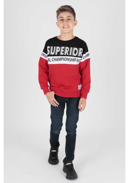 Erkek Çocuk Superior Baskılı Trend Sweatshirt AK15118 indirimleri