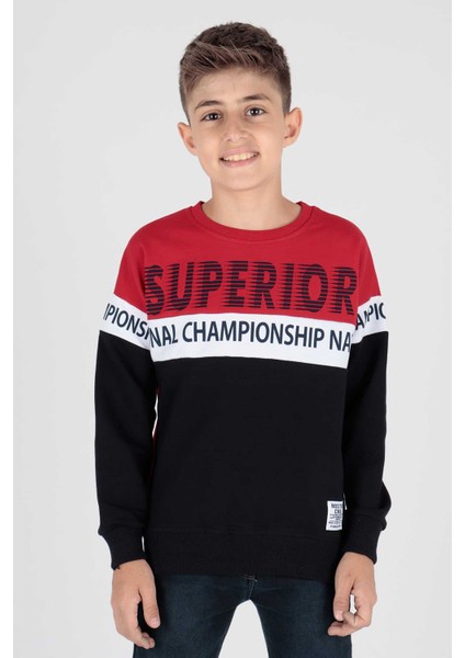 Erkek Çocuk Superior Baskılı Trend Sweatshirt AK15118