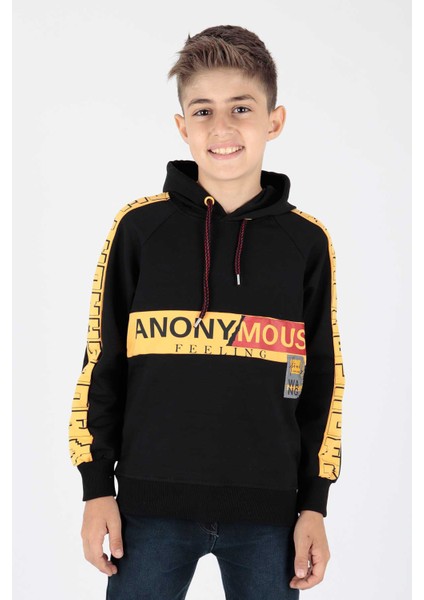Erkek Çocuk Anonymous Baskılı Trend Sweatshirt AK15177