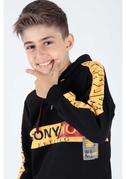 Erkek Çocuk Anonymous Baskılı Trend Sweatshirt AK15177 modelleri