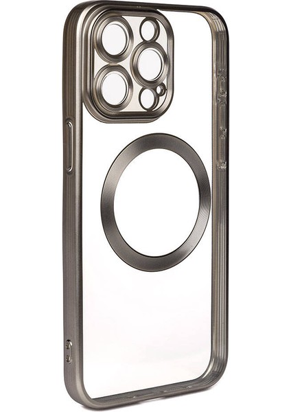 Apple iPhone 15 Pro Max Kılıf Mat Tasarımlı Magsafe Wireless Şarj Özellikli Mat Setro Kapak
