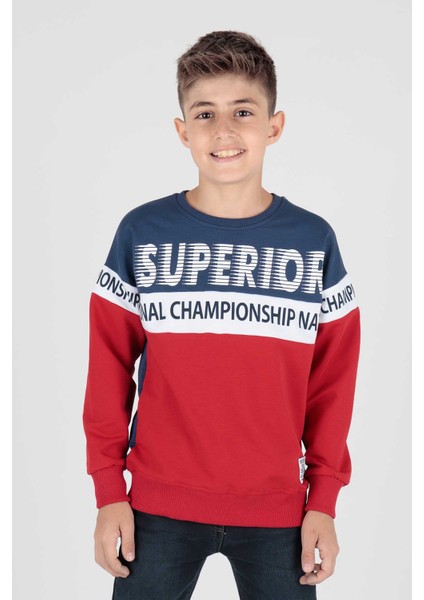 Erkek Çocuk Superior Baskılı Trend Sweatshirt AK15118