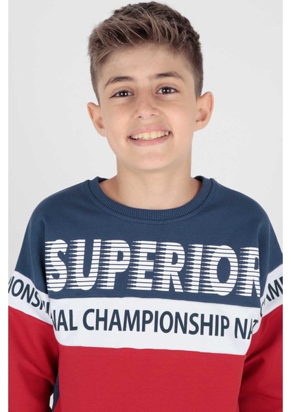 Erkek Çocuk Superior Baskılı Trend Sweatshirt AK15118
