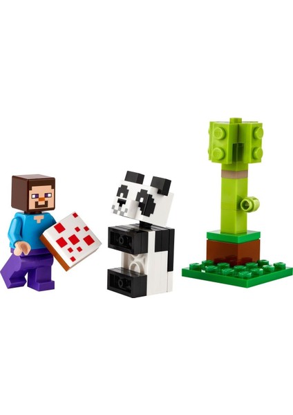 Minecraft 30672 Steve And Baby Panda Polybag (35 Parça)
