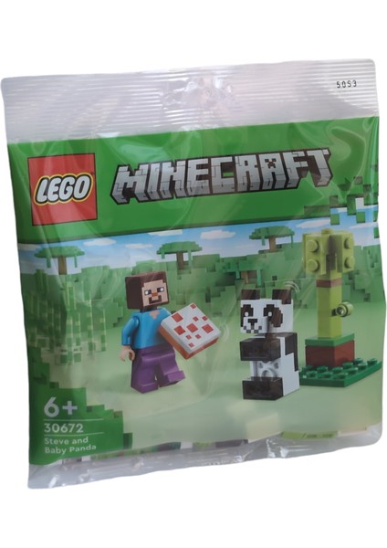 Minecraft 30672 Steve And Baby Panda Polybag (35 Parça) fiyatları