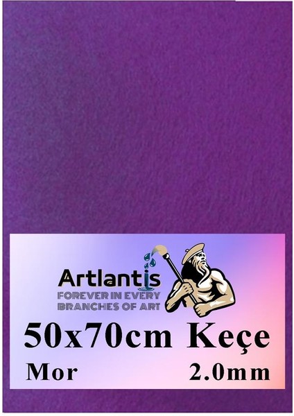 Mor Keçe 50 x 70 cm 2 0 mm 1 Adet Renkli Hobi Keçesi Elişi Keçesi