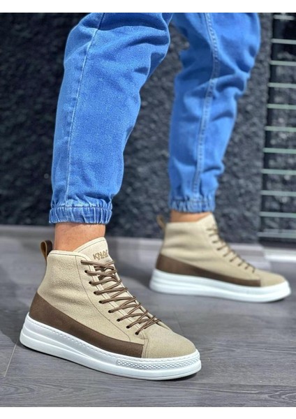 Knack Yüksek Taban Ayakkabı C-030 Vizon Süet fiyatları