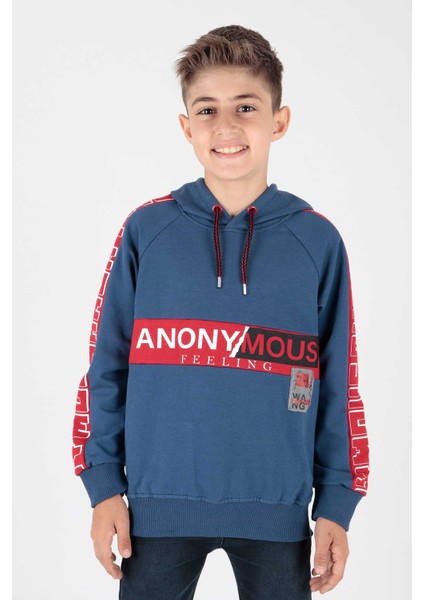 Erkek Çocuk Anonymous Baskılı Trend Sweatshirt AK15177