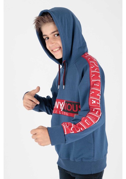 Erkek Çocuk Anonymous Baskılı Trend Sweatshirt AK15177 modelleri