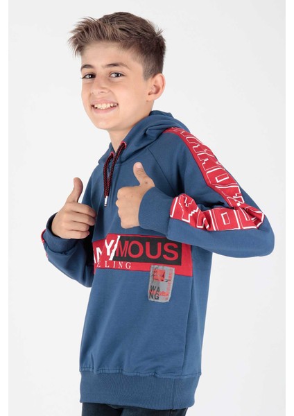 Erkek Çocuk Anonymous Baskılı Trend Sweatshirt AK15177 fırsatları