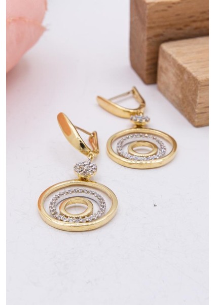 14 Ayar Altın Küpe Sallantılı J Klips Kadın Küpe LKKP1290 fiyatları