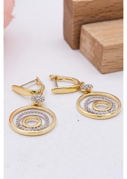 14 Ayar Altın Küpe Sallantılı J Klips Kadın Küpe LKKP1290 modelleri