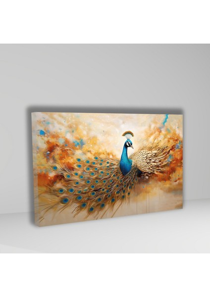 Tekli Yatay Kanvas Duvar Tablosu Uv Baskı Tavus Kuşu Görseli fiyatları