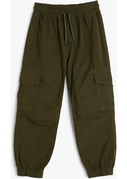 Basic Jogger Pantolon Beli Bağlamalı Pamuklu