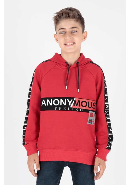 Erkek Çocuk Anonymous Baskılı Trend Sweatshirt AK15177