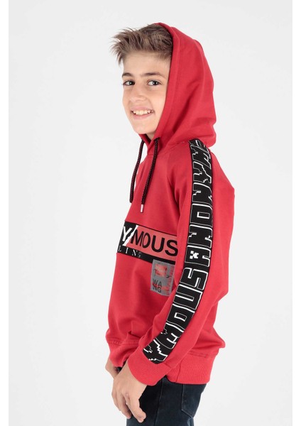 Erkek Çocuk Anonymous Baskılı Trend Sweatshirt AK15177 modelleri