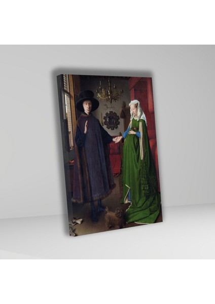 Tekli Dikey Kanvas Duvar Tablosu Arnolfininin Evlenmesi 1434 fiyatları