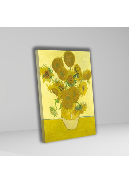 Tekli Dikey Kanvas Duvar Tablosu Vincent Van Gogh Sunflowers fiyatları
