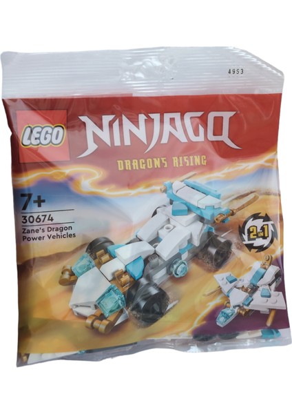 Ninjago  30674 Zane's 2 In 1 Dragon Power Vehicles Polybag (55 Parça)