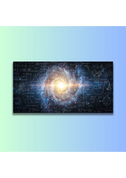 Panoramik Kanvas Duvar Tablosu Einstein Izafiyet Teorisi modelleri