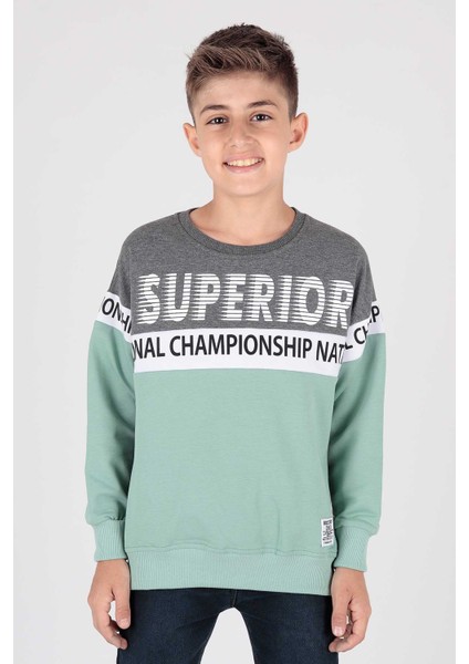 Erkek Çocuk Superior Baskılı Trend Sweatshirt AK15118