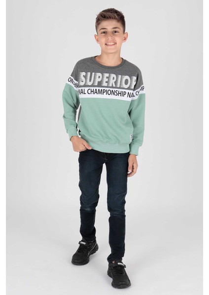 Erkek Çocuk Superior Baskılı Trend Sweatshirt AK15118 indirimleri