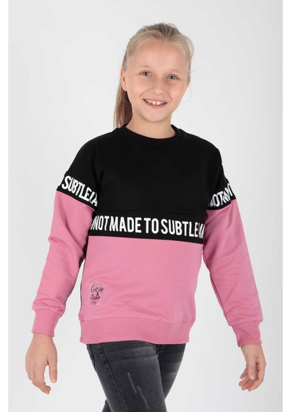 Kız Çocuk Subtle Baskılı Trend Sweat AK15163 fırsatları