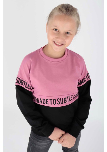 Kız Çocuk Subtle Baskılı Trend Sweat AK15163 modelleri