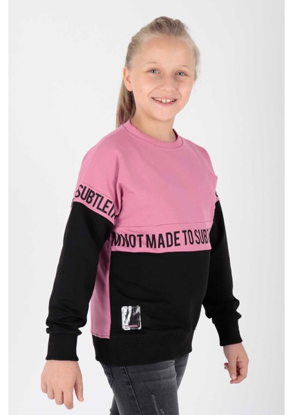 Kız Çocuk Subtle Baskılı Trend Sweat AK15163 fırsatları