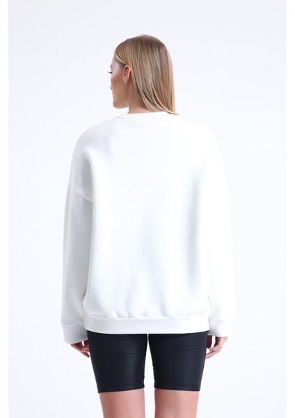 Sweatshirt Oversize 3 Iplik Şardonlu fırsatları