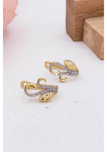 14 Ayar Altın Küpe J Klips Kadın Küpe QU70788 fiyatları