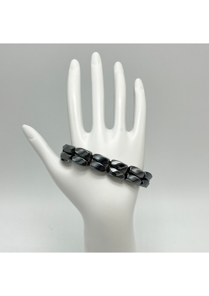 Burgu Hematit Doğal Taş Bileklik Mıknatıslı Kapama indirimleri