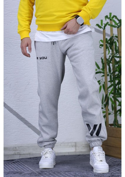 Erkek Üç Iplik Şardonlu Eşofman Altı For You Baskı modelleri