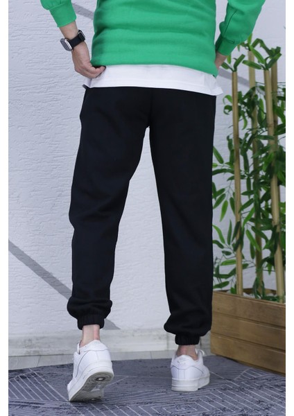 Erkek Şardonlu Üç Iplik 9 Rakam Baskılı Eşofman Altı indirimleri