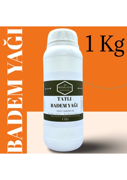 Tatlı Badem Yağı 1 kg - beyarvita