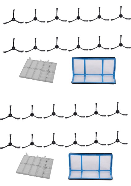 2x Birincil Toz Filtresi Yan Fırça Verimli Hepa Filtre Ilife V5 V5S V3 V3S V5PRO V50 Pro Robotlu Süpürge Parçaları (Yurt Dışından)