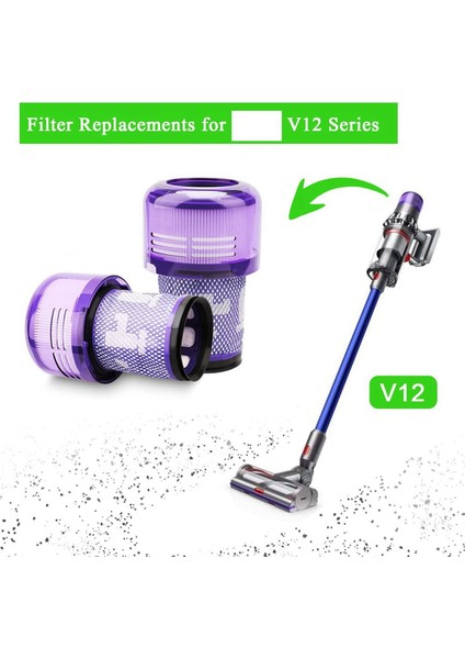 2x Yedek Parça Hepa Filtre Dyson V12 Elektrikli Süpürge Aksesuarları Için Uyumlu Parçaları Değiştirin 971517-01 (Yurt Dışından) fiyatları