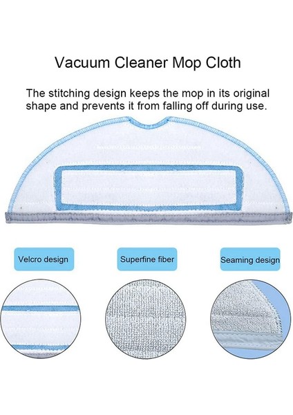 Xiaomi Roborock S8/s8 Plus/s8 Pro Ultra/s7/s7 Maxv Ultra/s7 Maxv Plus/s7 Maxv Için Mikrofiber Pamuk Mendil Aksesuarları (Yurt Dışından) fırsatları