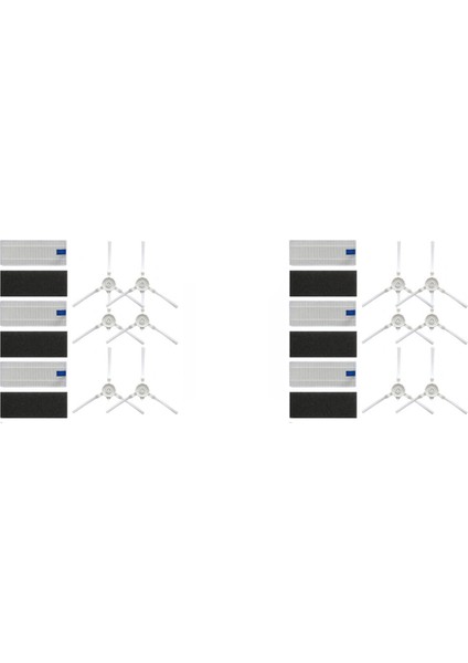 18X Tefal Rowenta Explorer/x-Plorer 20 40 50 75 Akıllı Kuvvet Isweep X3 Elektrikli Süpürge Hepa Filtre Yan Fırça Yedek (Yurt Dışından) indirimleri